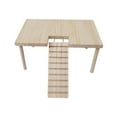 thumbnail image 1 of de madera para mascotas pequeñas con escaleras, decoración de hábitat, juguetes de madera, accesorios de jaula 32cmx20.5cmx15.5cm Zulema Plataforma de hámster, 1 of 8