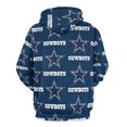 thumbnail image 3 of Football Cowboys 3D Print Hoodie Men Women Autumn Thin Pullover Sweatshirt Vintage Streetwear Tops, 3 of 6