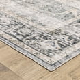thumbnail image 4 of Oriental Weavers Charleston Washable Area Rug - CHA07 - 2' x 3' - in Charcoal/ Gray - Vintage Inspired, Non-Slip, Stain Resitant, Ultra Low Pile, Entryway, Bathroom Accent Rug, 4 of 4