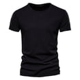 thumbnail image 3 of Hawaii Men‘s Casual Short Sleeve T-shirt 100% Cotton 9 Colors Summer Sports Clothing Top S-5XL High Quality Solid Color T-shirt, 3 of 7