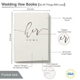 thumbnail image 2 of Libros De Votos De Bodas Ivory His And Hers Cuaderno De Novia Y Boda Con Lámina Plateada 28 Páginas 5,9 x 3,9 UNITED ESELL, 2 of 3