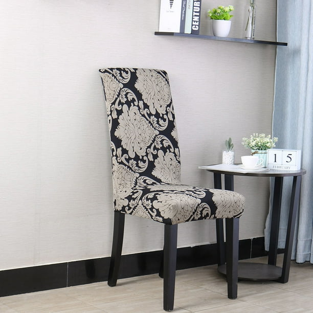 Piccocasa 4 Pcs Polyester Spandex Chair Covers Black Brown Home Decor 4 Walmart Com Piccocasa 4 Pcs Polyester Spandex Chair Covers Black Brown Home Decor 4 Walmart Com