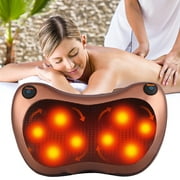G  PEH Shiatsu Shoulder Neck and Back Massager Pillow with Heat Deep Kneading Cushion