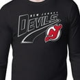 thumbnail image 3 of Men's Starter Black New Jersey Devils Modern Tailsweep Long Sleeve T-Shirt, 3 of 3