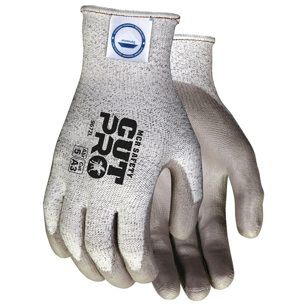 Par de guantes MCR Safety Memphis Dyneema de poliuretano, talla XL