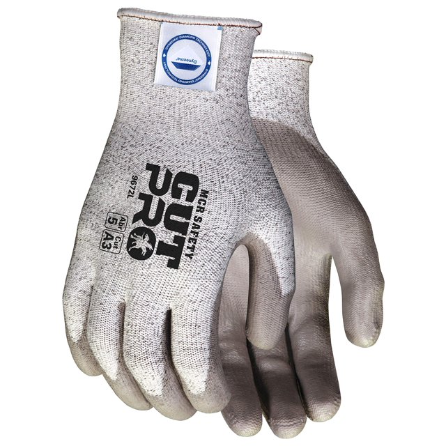 Par de guantes MCR Safety Memphis Dyneema de poliuretano, talla XL