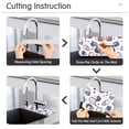 thumbnail image 5 of Yayeee Faucet Mat for Kitchen Sink 30" Diatomite Long Splash Guard Pad, Cartoon American Football Helmets, 5 of 7