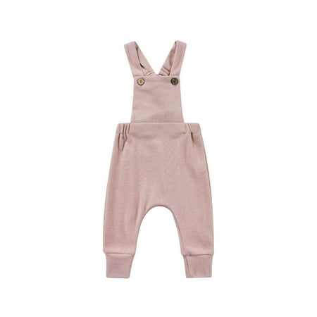 

Kiapeise Infant Baby Girls Boys Romper Overalls One Piece Sleevelss Suspender Pants One Piece Cotton Jumpsuit Playsuit