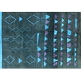 thumbnail image 1 of Ahgly Company Indoor Rectangle Oriental Light Blue Industrial Area Rugs, 5' x 7', 1 of 4