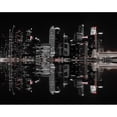 thumbnail image 3 of Hardibudi 24x20 Black Modern Framed Museum Art Print Titled - Night In The City, 3 of 5