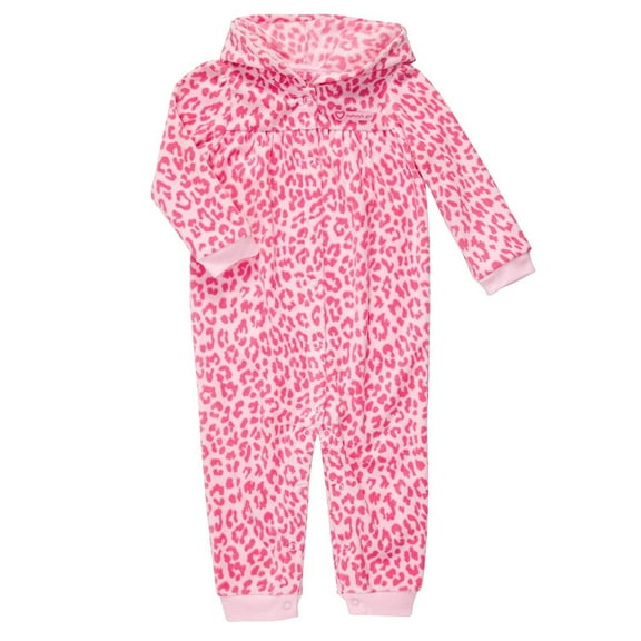 Carter's Girls Hooded Microfleece Jumpsuit18Mos
