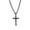 Black Plated, variant on Men's Cross Necklace in Stainless Steel - Hypoallergenic Necklace for Men - Fine Religious Jewelry for Him - Unique Necklace for Baptism, Communion & Confirmation
