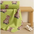 thumbnail image 4 of Soimoi Yellow Cotton Poplin Fabric Pig Animal Print Sewing Fabric Yard 56 Inch Wide, 4 of 7