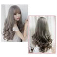 thumbnail image 5 of Cheers US Wigs with Bangs for Women Synthetic Curly Wig for Girl Natural Looking Wavy Wigs, 5 of 7