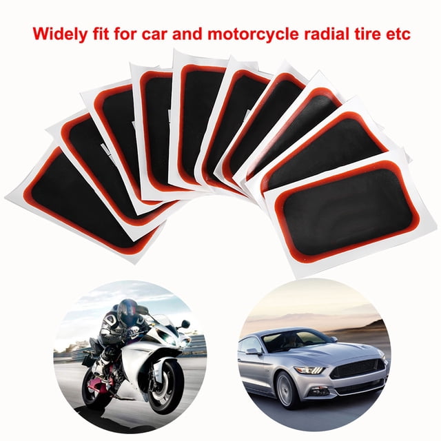 Parche para neumáticos radiales, 10 piezas, 80 x 130 mm, parche para neumáticos radiales de coche, parche para neumáticos, funcionalidad de alta precisión