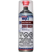 SprayMax 3680034 2K Epoxy Primer, 13.5 oz Aerosol Can, Matte Black, 1.2 to 2.4 sq-ft/gal Coverage