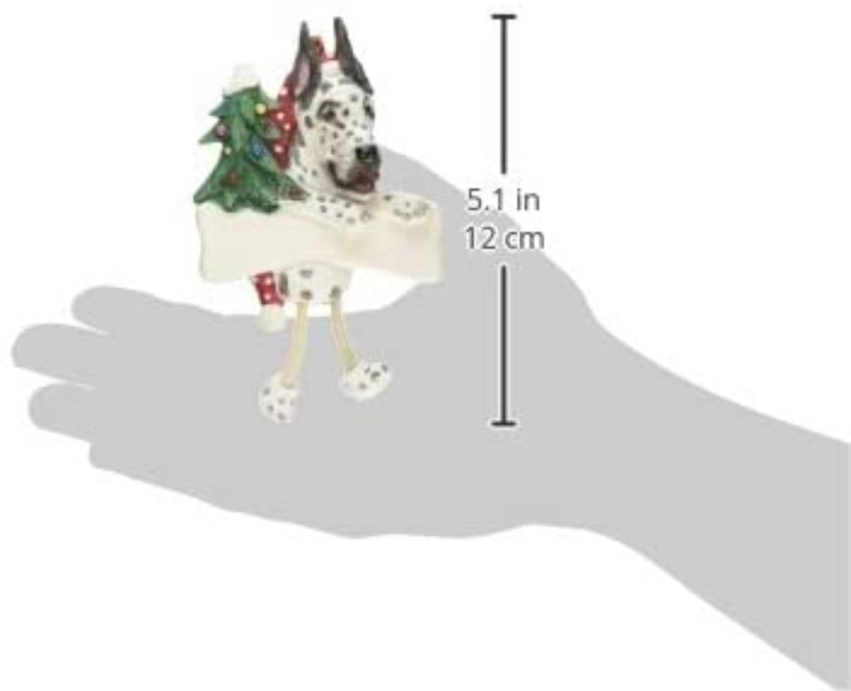 Harlequin Great Dane Ornament "Dangling Legs" Hand Painted Easily Personalized Harlequin Great Dane Ornament "Dangling Legs" Hand Painted Easily Personalized