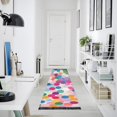 thumbnail image 4 of Yayeee Runner Rug for Bedroom 2'x6' Machine Washable Hallway Non Slip Mat, Light Colorful Circles, 4 of 8