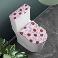 thumbnail image 2 of HELLHERO Toilet Seat Covers Ladybug and Daisy Pattern 2 Pieces Elastic Edge for Bathroom Home Elastic Bottom Toilet Seat Cover Replacement, 2 of 8