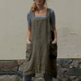 thumbnail image 3 of DEBGFS Tabliers en Coton et Lin Style Japonais Bandage Croisé Forme X, Vert Armée, TG, 3 of 6
