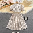 thumbnail image 7 of Zhuashum Summer Outfit Round Neck Short Sleeve Clothes Set Love Prints Holiday Dress Play Suits Summer 4Th Of July Children Clothes Beige 8-9 Years, 7 of 7