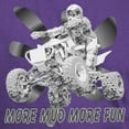 thumbnail image 3 of CafePress - More Mud More Fun On An ATV (B/W) Dark T Shirt - Men's Classic Graphic Cotton T-Shirt, 3 of 4