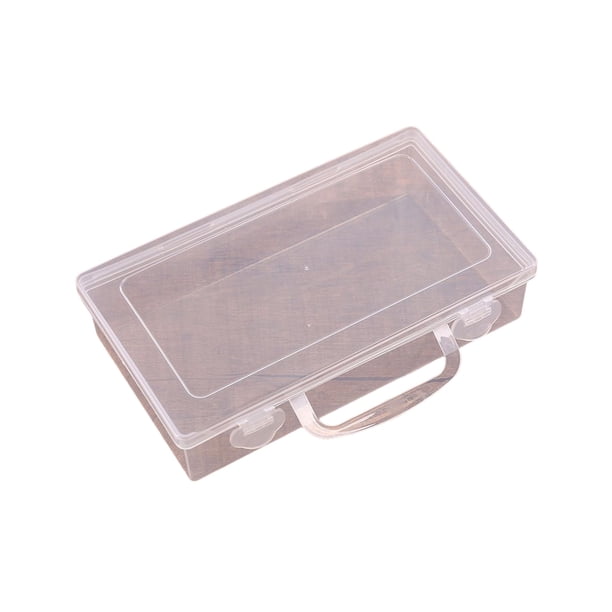 Cateissary Caja de almacenamiento con diseño de asa, vista clara, accesorios para el hogar, contenedor para el hogar, Kit médico apilable, organizador Almacenamiento y organización del hogar Cateissary HA062085-00B
