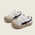 thumbnail image 4 of Dakaela 6M-6Y Toddler Boy Girl Slip on Walking Shoes Lightweight Retro Barefoot Sneakers with Hook and Loop Straps, 4 of 7