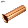 thumbnail image 3 of Uxcell Candle Socket Covers, 3.9 Inch Tall Chandelier Sleeves Base Holder, Rose Gold 3 Pack, 3 of 5