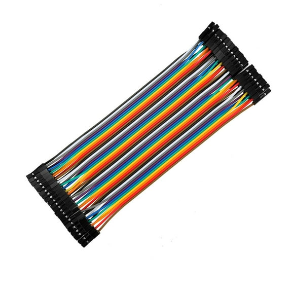 Female to Female 40P Jumper Wire 2.54mm Pitch Ribbon Cable Breadboard 16cm Long