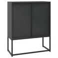 thumbnail image 5 of vidaXL Haut Buffet Noir 80x35x100 cm Acier, 5 of 5