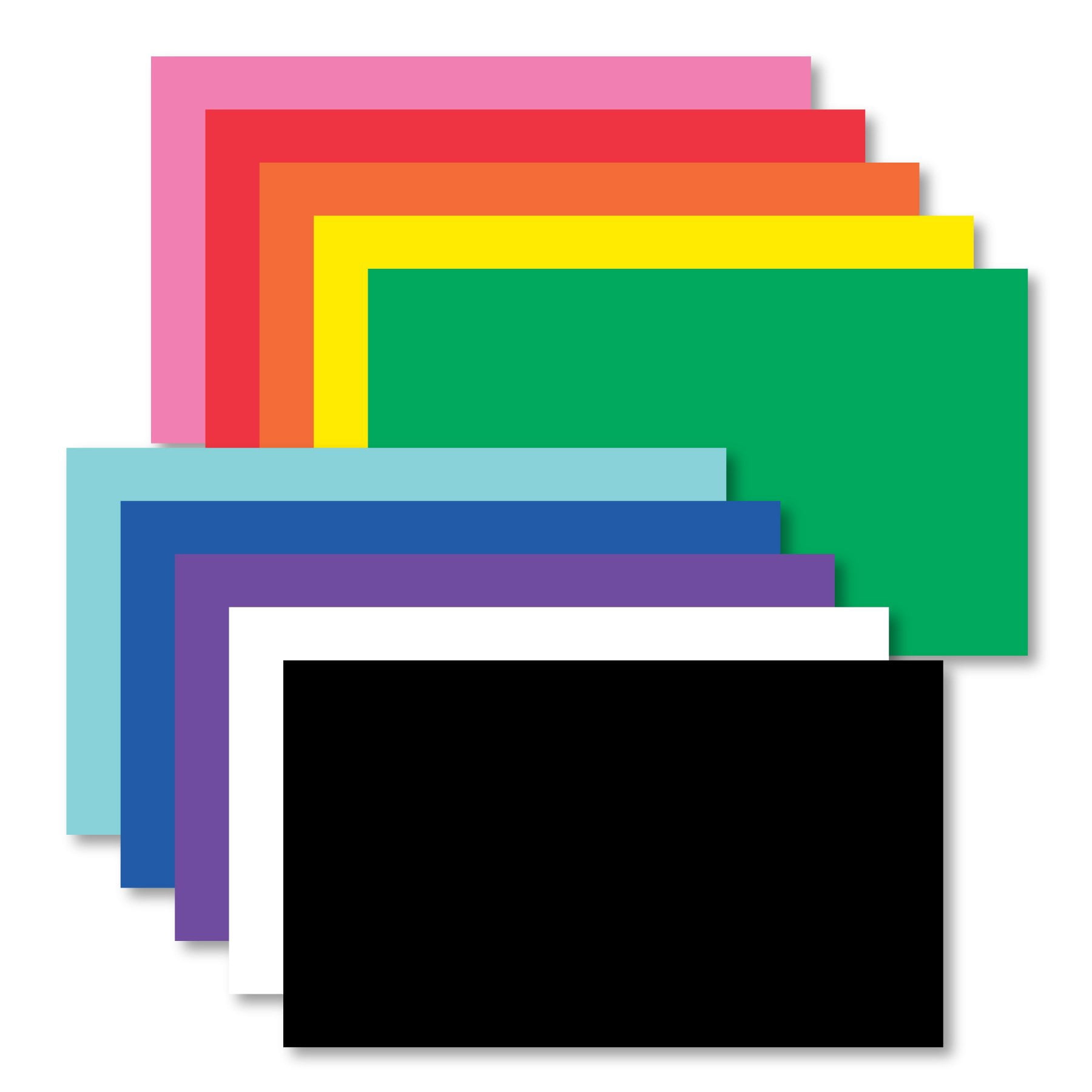 Hello Hobby Pre Cut Photo Framing Mats, 100 Sheets, 4.5 x 7.25 inches, Multicolor