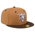 thumbnail image 3 of Men's New Era  Light Brown/Dark Brown Chicago Bears Two-Tone Walnut 59FIFTY Fitted Hat, 3 of 5