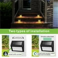 thumbnail image 3 of Solar Lights for Steps Decks Pathway Yard Stairs Fences, LED lamp, Rainproof, Black Metal Housing, 3 of 8