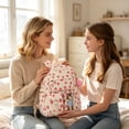 thumbnail image 5 of Corduroy Backpack Set, Eye-Catching Strawberry Motif Backpack Combo With Detachable Pom Pom Decoration, Excellent Multipurpose Carry Bag For Camping Activities And Urban Daily Commuting A, 5 of 5