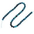 thumbnail image 1 of Cuentas redondas de ojo de tigre azul de piedra natural, accesorios para hacer pulseras de joyería DIY, 48 Uds. De cuentas de 8mm, 1 of 12