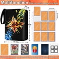 thumbnail image 3 of Carpeta para cartas HVECT de 9 bolsillos, capacidad para 900 cartas, impermeable, 3 of 7