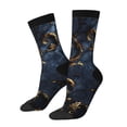 thumbnail image 1 of Fotbe Elegant Gold Scrollwork Calcetas Largas con Estampado para Hombre y Mujer – Calcetas de Compresión Transpirables y Elásticas, Viajar y Uso Diario Talla 5-11, 1 of 6