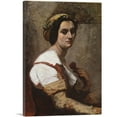 thumbnail image 1 of ARTCANVAS Sibylle Canvas Art Print by Jean-Baptiste-Camille Corot - Size: 26" x 18" (1.50" Deep), 1 of 9
