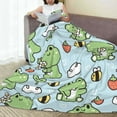 thumbnail image 6 of Sikiie Cute Floral Frog Ultra-Soft Micro flannel Blanket Luxury All Seasons Warm Blanket for Bedding Sofa and Travel (4 sizes)-40"x30", 6 of 7