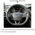 thumbnail image 2 of Mewant Handsewing Steering Wheel Covers for Ford Focus RS ST ST-Line 2015 2016 2017 2018, 2 of 5