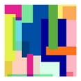 thumbnail image 2 of Idea4wall 2pcs Geometric Color Blocks Vibrant Multi-Color Modern Wall Murals, Not Peel and Stick, Non-Woven Wallpaper Large Wall Decoration for Rooms, 48"x48", 2 of 4