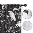 thumbnail image 4 of Blackout Kids Curtains,Black Halloween Letter Bat Pattern Childrens Insulated Curtains Set Of 2,Bedroom Essentials,Toddler Room Decor 42"x84", 4 of 5