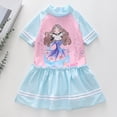 thumbnail image 2 of 6-8 T Swimsuits For Teen Girls Girls Short Sleeve Dress Style Swimsuit For Toddlers Children And Adults Sun Hot Weather Swimwear, 2 of 5