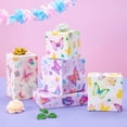 thumbnail image 3 of A house of tools Butterfly Wrapping Paper Rolls - 3 Short Rolls Butterfly Birthday Gift Wrap Paper for Kids Girls Birthday Party Packing Supply Purple Wrapping Paper with Cut Lines 17 in x 10 ft, 3 of 14