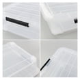 thumbnail image 3 of Minekkyes Large Adult Plastic 40 Qt Storage Bin, Clear, 4 Count, 3 of 6