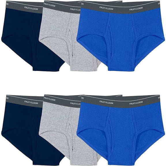 Fruit of the Loom Men's Tag-Free Cotton Briefs - LARGE