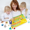 thumbnail image 2 of Libro tranquilo para niños, libro de actividades con velcro, libro de pegatinas repetidas, libro de actividades para niños de educación temprana, 2 of 5