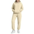 thumbnail image 6 of Women's Oversized Hoodie & Sweatpants Set - Cozy Matching Loungewear Tracksuit with Kangaroo Pocket, 6 of 6