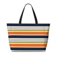 thumbnail image 2 of Easygdp Colorful Pastel Stripes Bolsa de Viaje de Playa de Gran Capacidad, Bolsa Tote Perfecta para la Playa, Escapadas de Fin de Semana y Viajes, 2 of 7